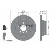 TEXTAR 92121903 Bremsscheiben 2 Stück VW