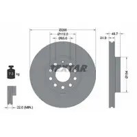 TEXTAR 92120805 Bremsscheiben 2 Stück VW