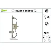 Fensterheber Valeo 852564 für Renault Vorne Links