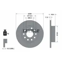 TEXTAR 92121103 Bremsscheiben 2 Stück VW