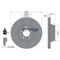 TEXTAR 92122905 Bremsscheiben 2 Stück vorne für BMW