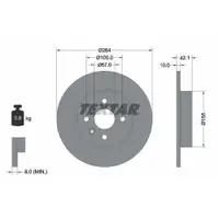 TEXTAR 92124703 Bremsscheiben 2 Stück OPEL