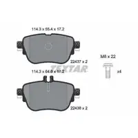 Bremsbelagsatz Scheibenbremse Textar 2243701 Q+ für Mercedes Benz Hinterachse