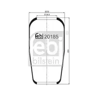 FEBI BILSTEIN 20185 Luftfederbalg für MAN, IVECO