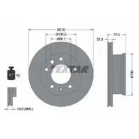 TEXTAR 92131503 Bremsscheiben 2 Stück MERCEDES-BENZ