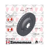 Zimmermann 150.3458.70 Bremsscheiben 2 Stück BMW