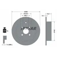 TEXTAR 92126203 Bremsscheiben 2 Stück TOYOTA