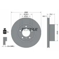 TEXTAR 92132805 Bremsscheiben 2 Stück BMW