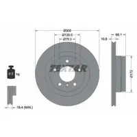 TEXTAR 92133003 Bremsscheiben 2 Stück BMW
