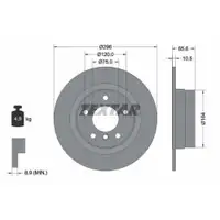 TEXTAR 92133103 Bremsscheiben 2 Stück BMW