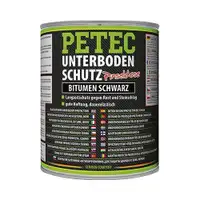 Unterbodenschutz Petec 73100 Unterbodenschutz Bitumen, Pinseldose, Schwarz