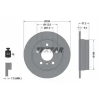 TEXTAR 92132103 Bremsscheiben 2 Stück MERCEDES-BENZ