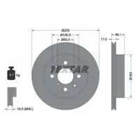TEXTAR 92135303 Bremsscheiben 2 Stück SUZUKI