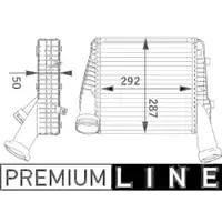 MAHLE CI 141 000P Ladeluftkühler für PORSCHE, AUDI, VW