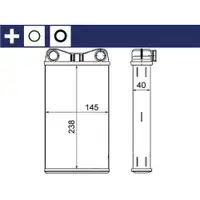 MAHLE AH 7 000S Innenraum-Wärmetauscher für SEAT, AUDI
