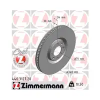 Zimmermann 440.3127.20 Bremsscheiben 2 Stück CITROËN
