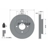 TEXTAR 92134803 Bremsscheiben 2 Stück MITSUBISHI