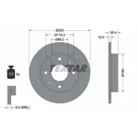 TEXTAR 92134903 Bremsscheiben 2 Stück MITSUBISHI