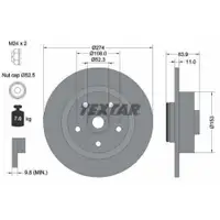TEXTAR 92142203 Bremsscheiben 2 Stück RENAULT