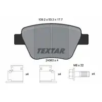 Textar Bremsenset Bremsscheiben 272 mm voll Bremsbeläge hinten Touran 1T A3 8P