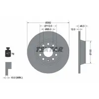 TEXTAR 92140803 Bremsscheiben 2 Stück VW