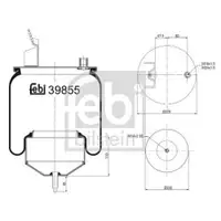 FEBI BILSTEIN 39855 Luftfederbalg für VOLVO