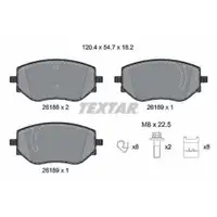 TEXTAR 2618801 PKW SBB für RENAULT, DACIA, NISSAN, MITSUBISHI