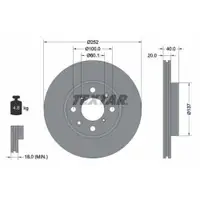 TEXTAR 92148903 Bremsscheiben 2 Stück SUZUKI