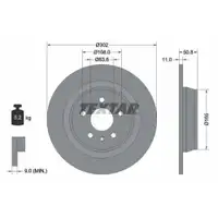 TEXTAR 92159303 Bremsscheiben 2 Stück FORD