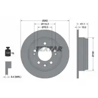 TEXTAR 92161703 Bremsscheiben 2 Stück KIA