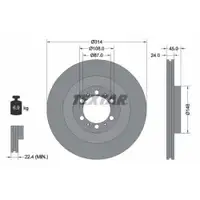 TEXTAR 92144803 Bremsscheiben 2 Stück vorne MITSUBISHI