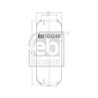 FEBI BILSTEIN 103245 Luftfederbalg für IVECO