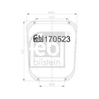 FEBI BILSTEIN 170523 Luftfederbalg für IVECO