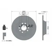 TEXTAR 92255403 Bremsscheiben 2 Stück VW