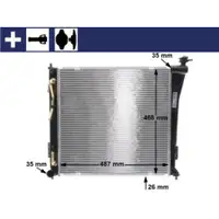 Kühler Motorkühlung Mahle CR 847 000S Behr für Hyundai für Kia