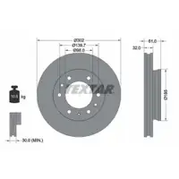 TEXTAR 92253403 Bremsscheiben 2 Stück FORD