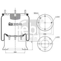 FEBI BILSTEIN 20310 Luftfederbalg für VOLVO
