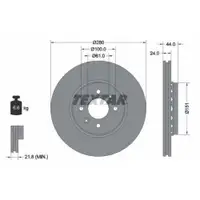 TEXTAR 92254603 Bremsscheiben 2 Stück RENAULT