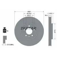 Original TEXTAR 92256803 Bremsscheiben 2 Stück vorne für OPEL