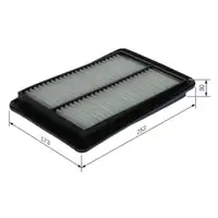 BOSCH F 026 400 582 Luftfilter S0582 für NISSAN, RENAULT