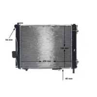 MAHLE CR 257 000S Kühlmittelkühler für MERCEDES-BENZ
