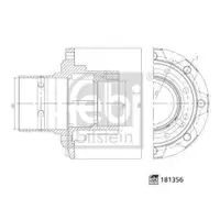 FEBI BILSTEIN 181356 Radnabe für MERCEDES-BENZ