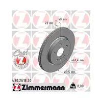 Zimmermann 430.2618.20 Bremsscheiben 2 Stück OPEL