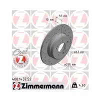 Original ZIMMERMANN 400.1437.52 Bremsscheiben 2 Stück für MERCEDES-BENZ