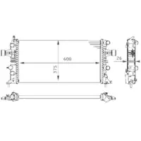 MAHLE CR 237 000S Kühlmittelkühler für OPEL