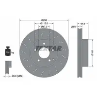 TEXTAR 92165003 Bremsscheiben 2 Stück MERCEDES-BENZ