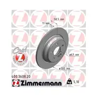 ZIMMERMANN 400.3608.20 Bremsscheiben 2 Stück für MERCEDES-BENZ