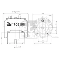 FEBI BILSTEIN 170919 Luftfederbalg für DAF