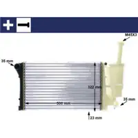 Kühler Motorkühlung Mahle CR 1451 000S Behr für Fiat