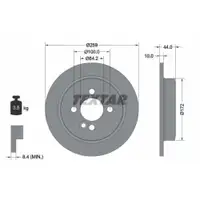 TEXTAR 92175003 Bremsscheiben 2 Stück MINI